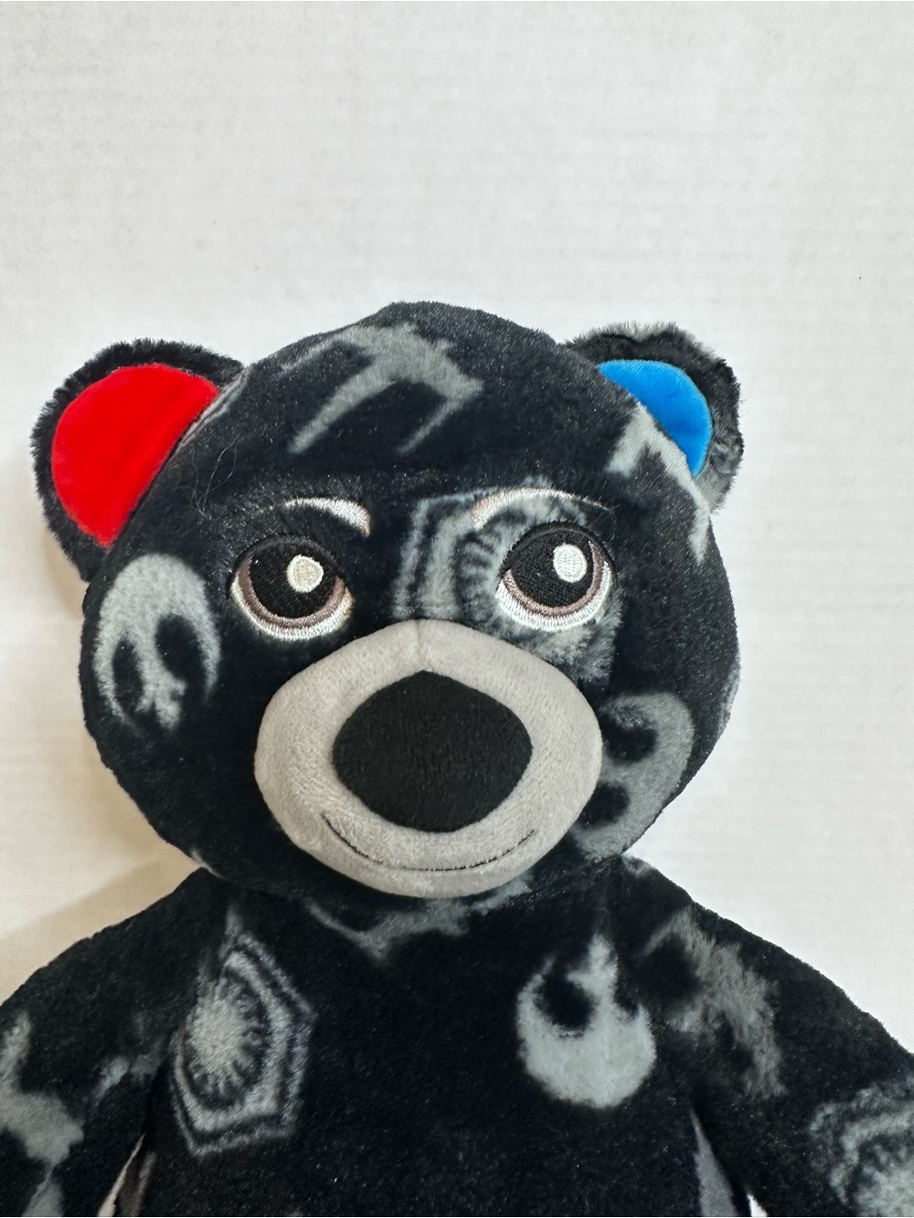 Build A Bear Light side Dark Side reversible Face retired 16” Plush teddy bear